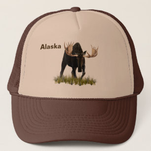 Charging Bull Moose Trucker Hat