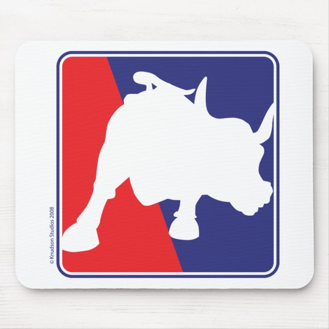 charging-bull mouse pad (Front)