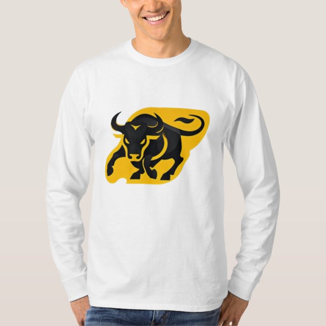 Charging Bull – Power in Motion T-Shirt (Front)
