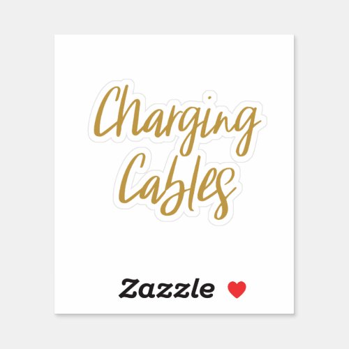 Charging Cables Storage Sticker