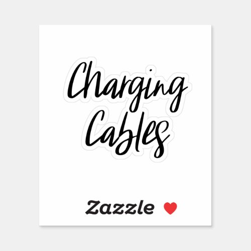 Charging Cables Storage Sticker