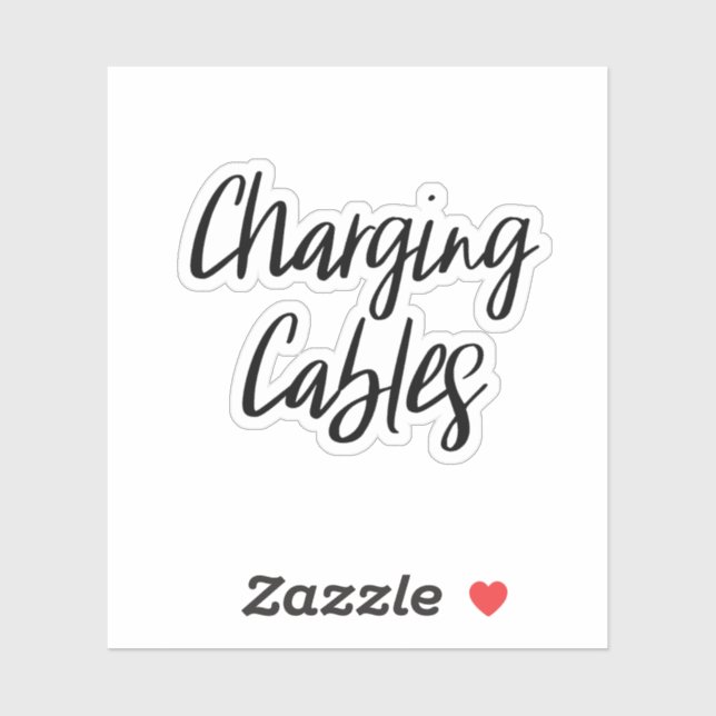 Charging Cables Storage Sticker (Sheet)