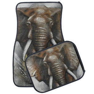 Charging Elephant Car Mats