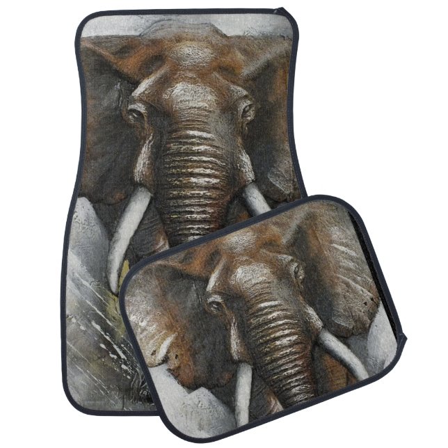 Charging Elephant Car Mats (Set)