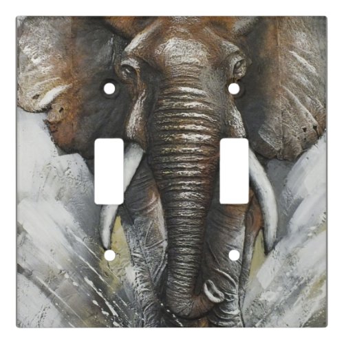 Charging Elephant Light Switch Cover