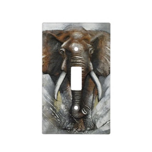 Charging Elephant Light Switch Cover