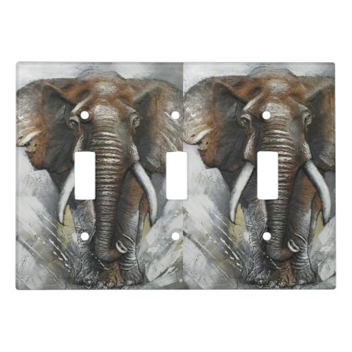 Charging Elephants Light Switch Cover