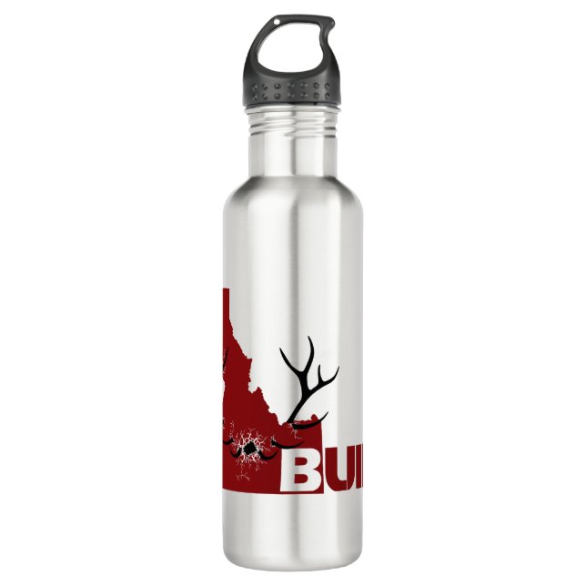 Charging Elk Stainless Steel Water Bottle (Front)