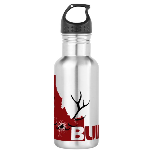 Charging Elk Stainless Steel Water Bottle (Front)