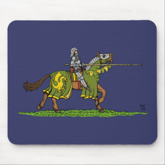 Charging Medieval Knight Mouse Pad