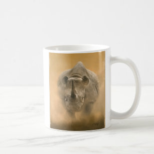Charging Rhino – Pastels Coffee Mug