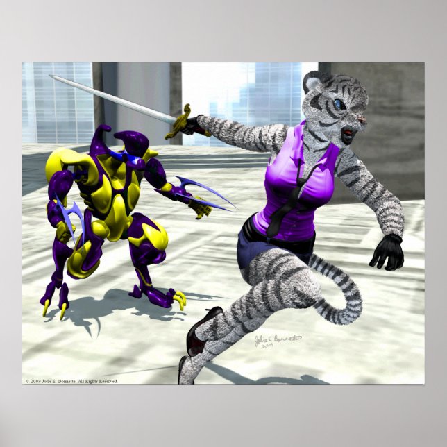 Charging Tigress Print (Front)