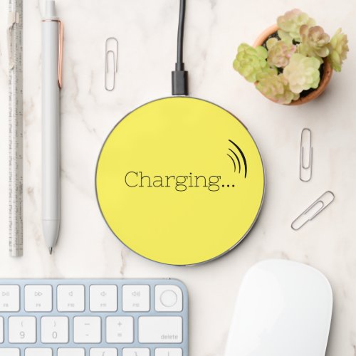 Charging Yellow Wireless Charger
