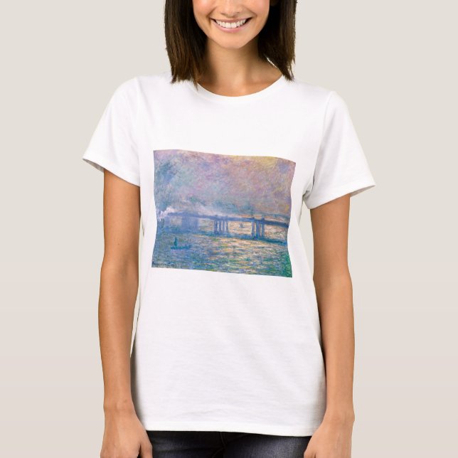 Charing Cross Bridge by Claude Monet T-Shirt (Front)