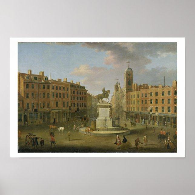 Charing Cross, with the Statue of King Charles I a Poster (Front)