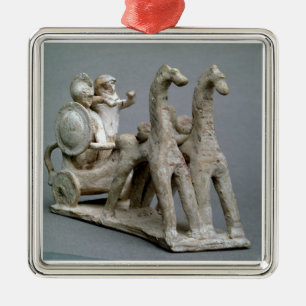 Chariot and horses, from the Tomb of Princess Nefe Metal Ornament