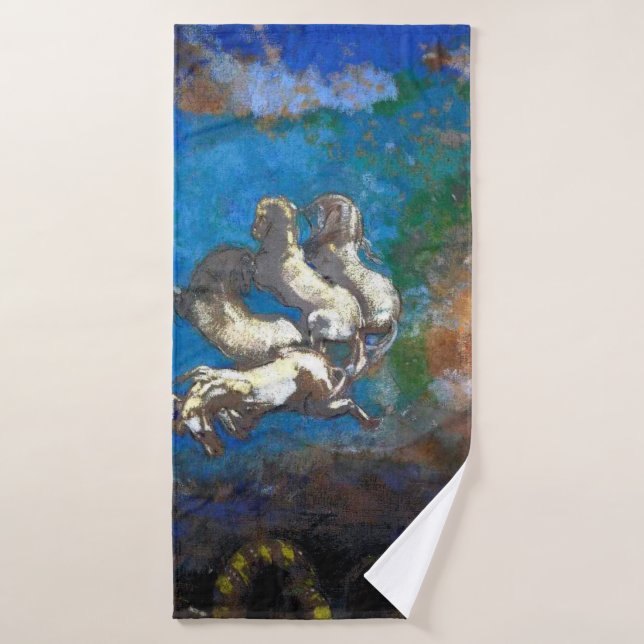 Chariot of Apollo, Redon Bath Towel (Bath Towel)