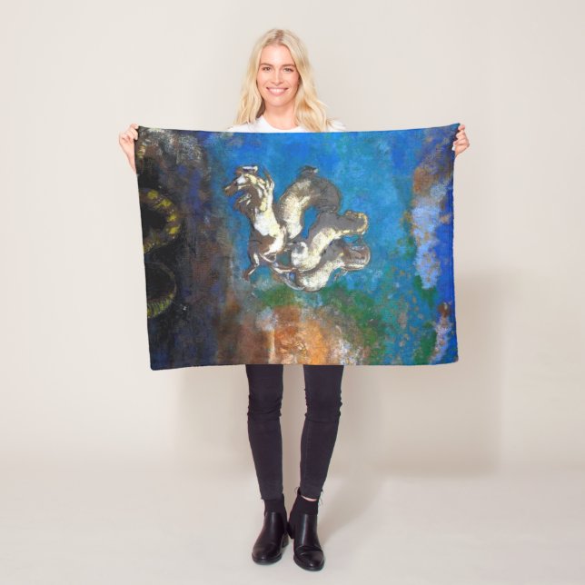 Chariot of Apollo, Redon Fleece Blanket (In Situ)