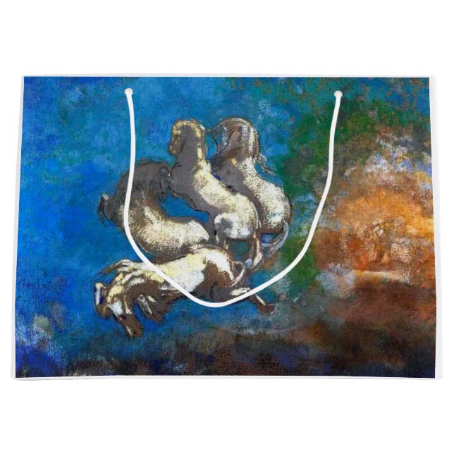 Chariot of Apollo, Redon Large Gift Bag (Front)