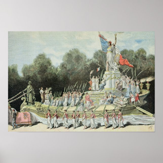 Chariot of the Triumph of the Republic Poster (Front)