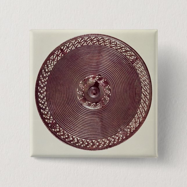 Chariot wheel decoration with openwork border button (Front)