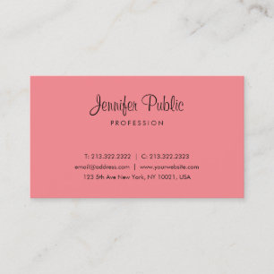 Charisma Color Modern Simple Template Typography Business Card