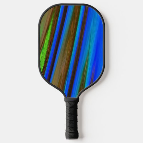 Charismatic Blue Bewitched with Green Stripe Pickleball Paddle