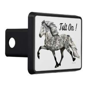 Charismatic Dapple Grey Icelandic Horse Hitch Cover
