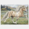 Charismatic Pinto Icelandic Mare watercolor