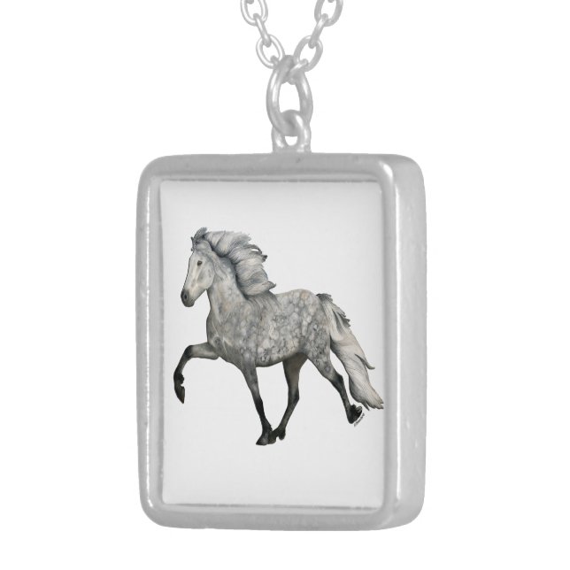 Charismatic Silver Plated Necklace (Front Right)