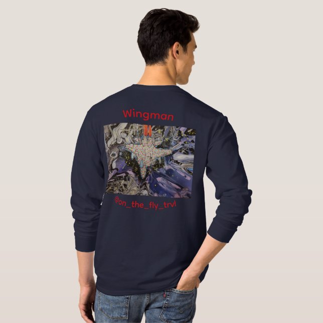 Charitable Wingman Long Sleeve- Men's T-Shirt (Back Full)