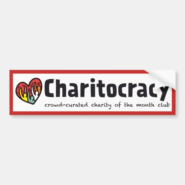 Charitocracy Bumper Sticker (Front)