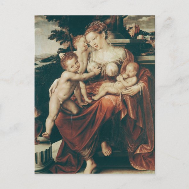 Charity, 1544-58 postcard (Front)