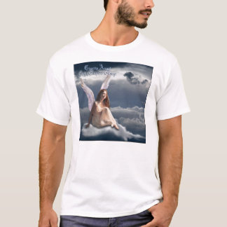 Charity Angel music angel in the clouds t-shirt