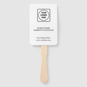 Charity Auction Paddle   Custom Logo Event Design Hand Fan