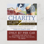 Charity Car Wash Event Advertising Flyer<br><div class="desc">Charity Car Wash Event Advertising Flyer by The Business Card Store.</div>