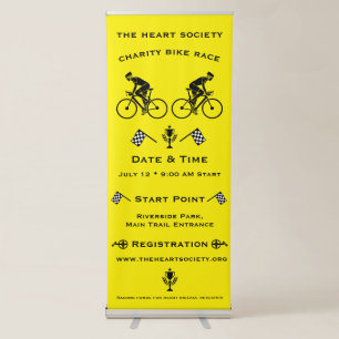 Charity Cycling Event Retractable Banner
