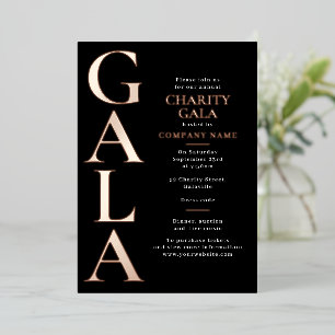 Charity Gala Template Fundraising Event Black