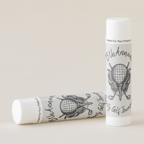 Charity Golf Tournament Ball Tee Clubs Course Lip Balm