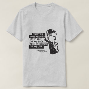Charity is to be measured.....(Fulton Sheen) T-Shirt