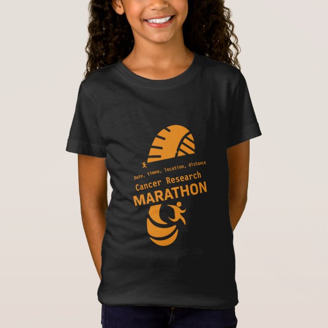 Charity marathon promotional cancer event  T-Shirt (Front)