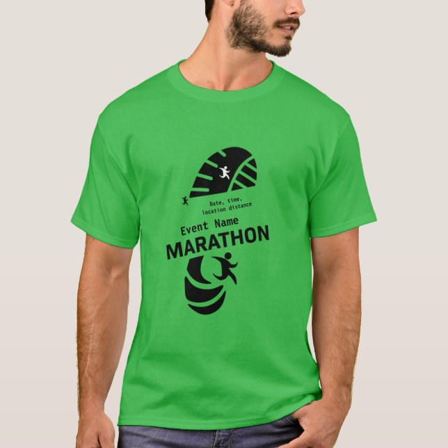 Charity marathon promotional event merch   banner T-Shirt (Front)