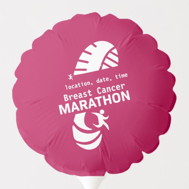 Charity marathon promotional event merchandize     balloon (Back)
