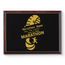 Charity marathon promotional event merchandize T-S Award Plaque