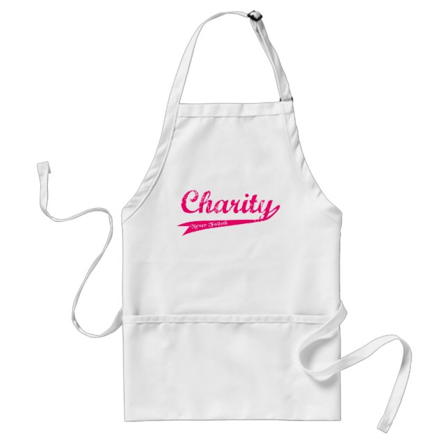 Charity Never Faileth LDS Relief Society Adult Apron (Front)