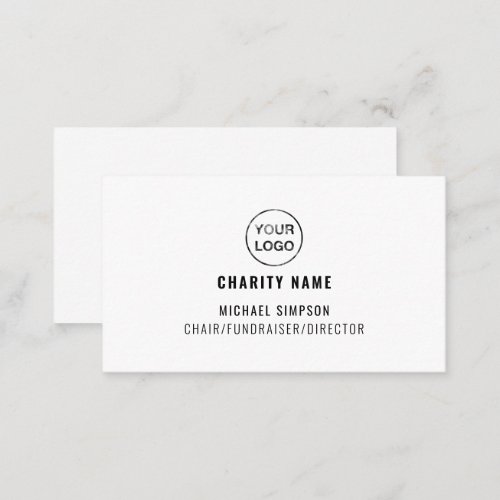 Charity Organization Logo Organizer  Business Card