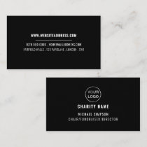 Charity Organization Logo, Organizer  Business Card