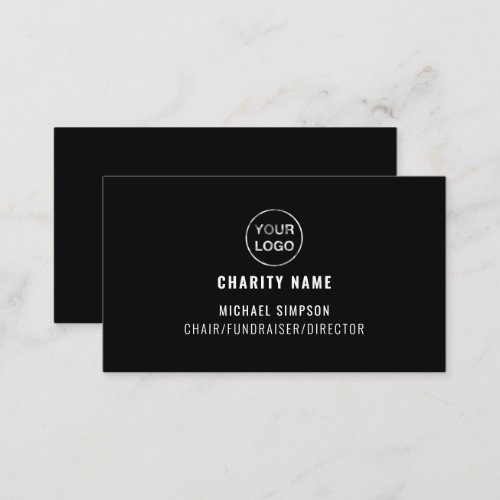 Charity Organization Logo Organizer  Business Card