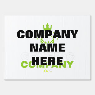 Charity Sponsor Company Business Logo v2 Glitch2 Sign