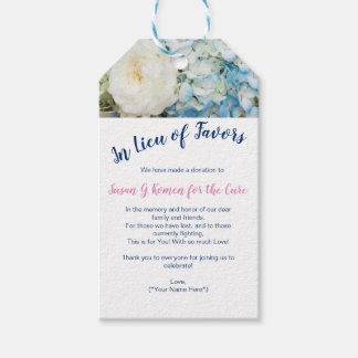 Charity Wedding Favor Tag